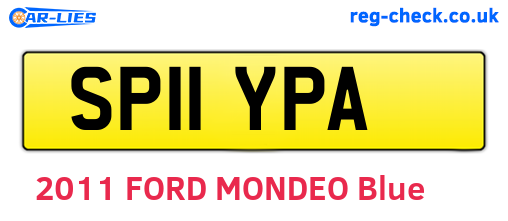 SP11YPA are the vehicle registration plates.