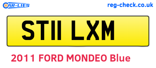 ST11LXM are the vehicle registration plates.
