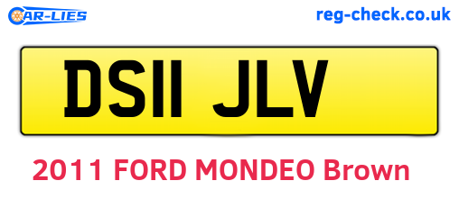 DS11JLV are the vehicle registration plates.