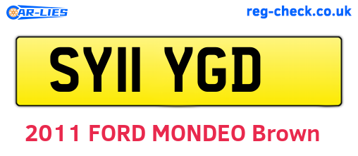 SY11YGD are the vehicle registration plates.