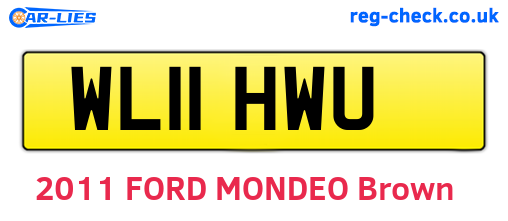 WL11HWU are the vehicle registration plates.