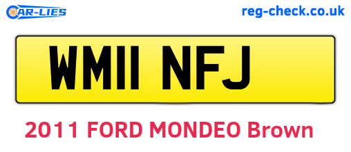 WM11NFJ are the vehicle registration plates.