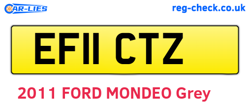 EF11CTZ are the vehicle registration plates.