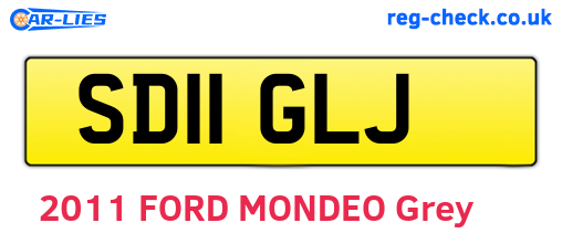 SD11GLJ are the vehicle registration plates.