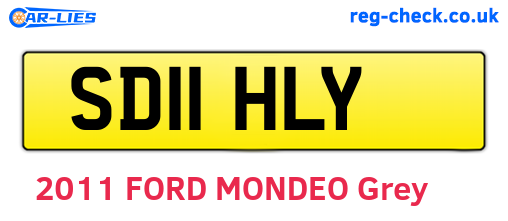 SD11HLY are the vehicle registration plates.