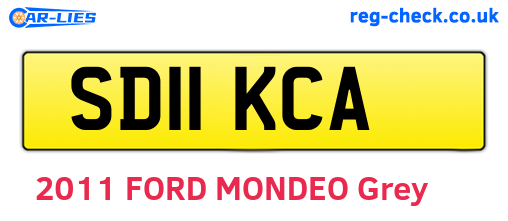 SD11KCA are the vehicle registration plates.