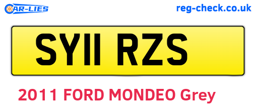 SY11RZS are the vehicle registration plates.