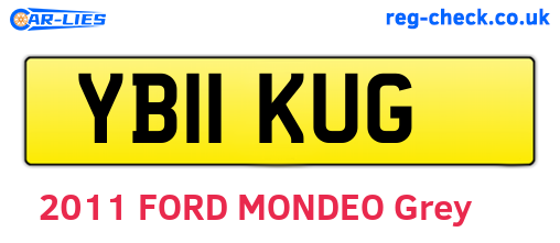 YB11KUG are the vehicle registration plates.