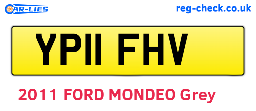 YP11FHV are the vehicle registration plates.