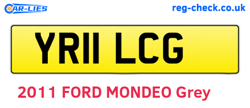 YR11LCG are the vehicle registration plates.