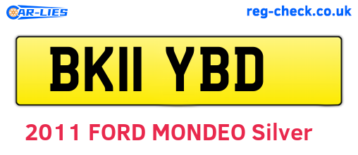BK11YBD are the vehicle registration plates.