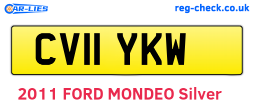 CV11YKW are the vehicle registration plates.