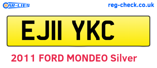 EJ11YKC are the vehicle registration plates.