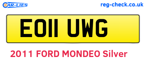EO11UWG are the vehicle registration plates.