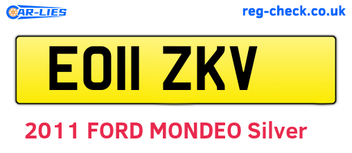 EO11ZKV are the vehicle registration plates.