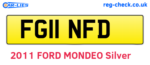 FG11NFD are the vehicle registration plates.