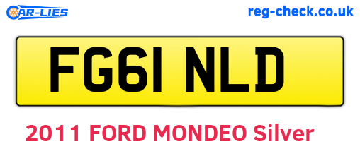 FG61NLD are the vehicle registration plates.