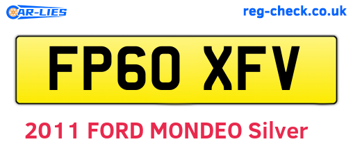 FP60XFV are the vehicle registration plates.
