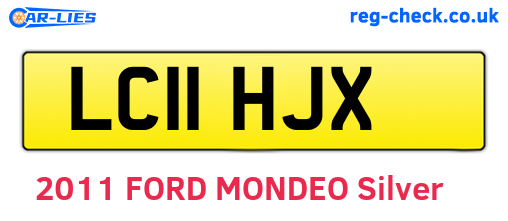 LC11HJX are the vehicle registration plates.