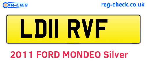LD11RVF are the vehicle registration plates.