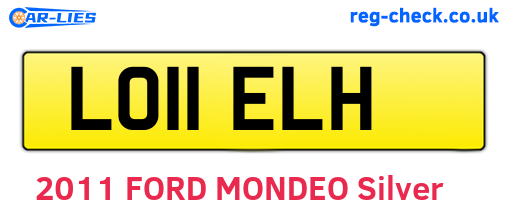 LO11ELH are the vehicle registration plates.