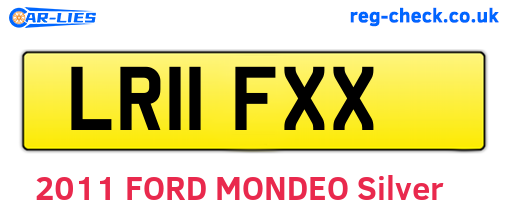 LR11FXX are the vehicle registration plates.