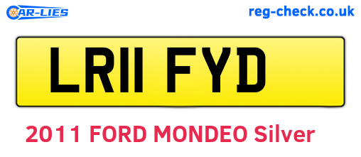 LR11FYD are the vehicle registration plates.