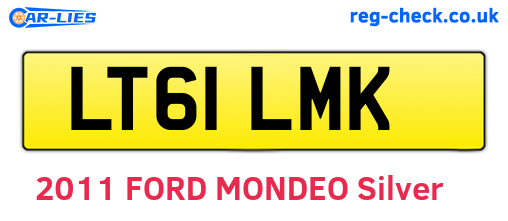 LT61LMK are the vehicle registration plates.