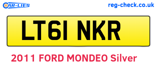 LT61NKR are the vehicle registration plates.