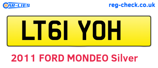 LT61YOH are the vehicle registration plates.