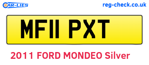 MF11PXT are the vehicle registration plates.