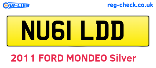 NU61LDD are the vehicle registration plates.