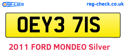 OEY371S are the vehicle registration plates.
