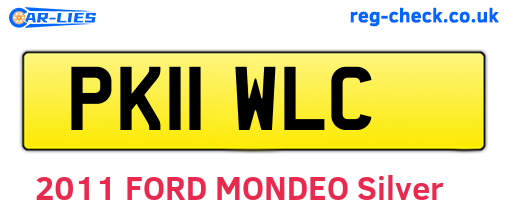 PK11WLC are the vehicle registration plates.