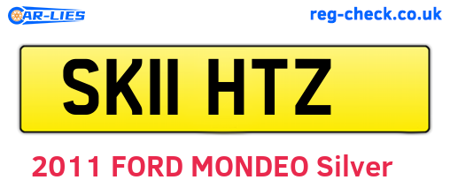 SK11HTZ are the vehicle registration plates.