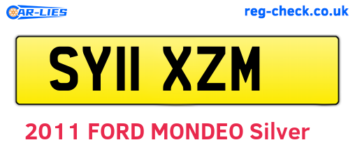 SY11XZM are the vehicle registration plates.