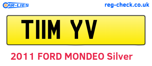 T11MYV are the vehicle registration plates.