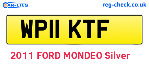 WP11KTF are the vehicle registration plates.