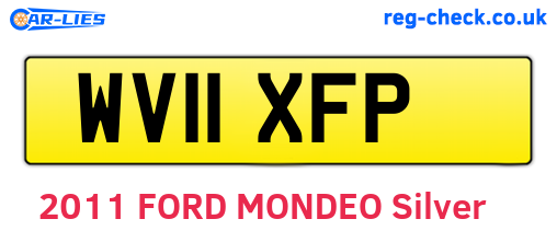 WV11XFP are the vehicle registration plates.