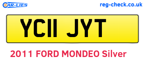 YC11JYT are the vehicle registration plates.