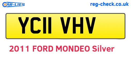 YC11VHV are the vehicle registration plates.