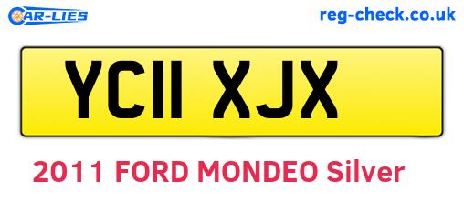 YC11XJX are the vehicle registration plates.