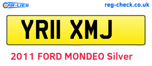 YR11XMJ are the vehicle registration plates.