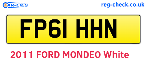FP61HHN are the vehicle registration plates.