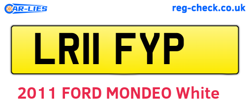 LR11FYP are the vehicle registration plates.