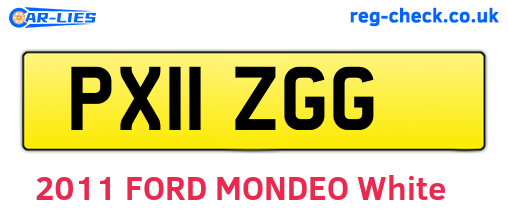 PX11ZGG are the vehicle registration plates.