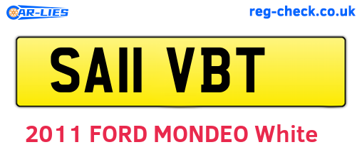SA11VBT are the vehicle registration plates.