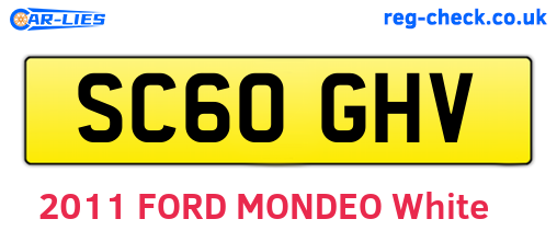 SC60GHV are the vehicle registration plates.
