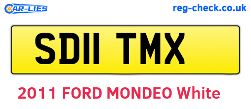 SD11TMX are the vehicle registration plates.