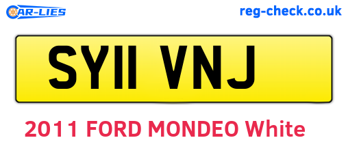 SY11VNJ are the vehicle registration plates.